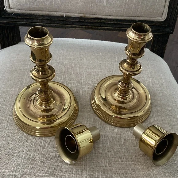 Baldwin brass Candle Holders 7.5” - Picture 2 of 7